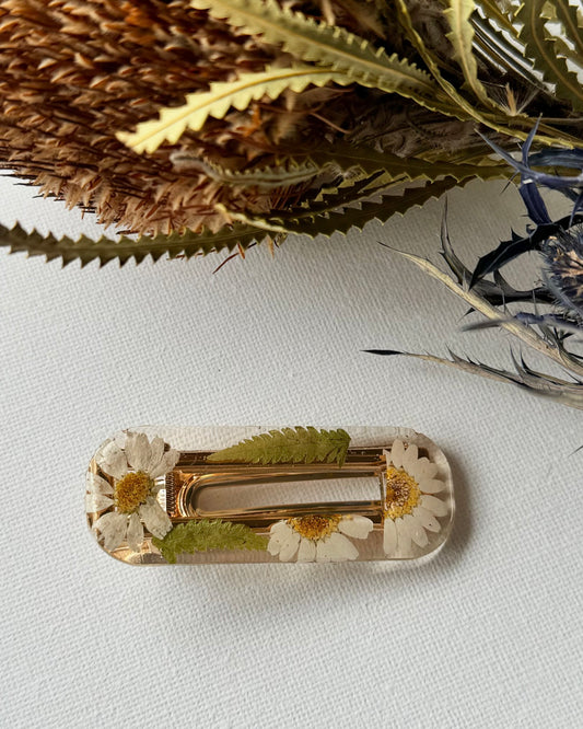 Pressed Flower Hair Clip