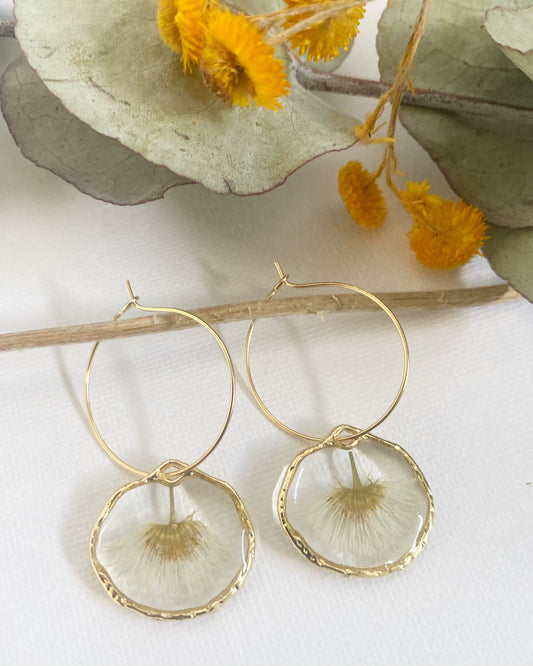 Pressed Flower Earrings