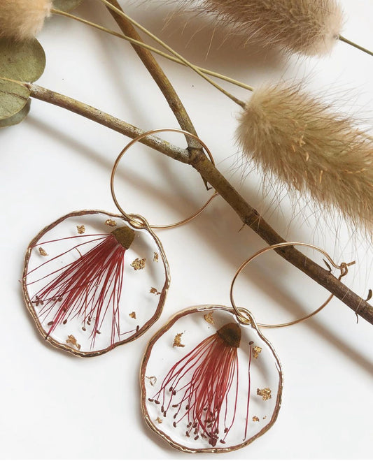 Pressed Bottlebrush Earrings